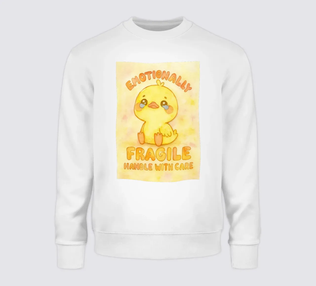 emotivamente fragile maneggiare con cura divertente anatra triste felpa da cepeducks
