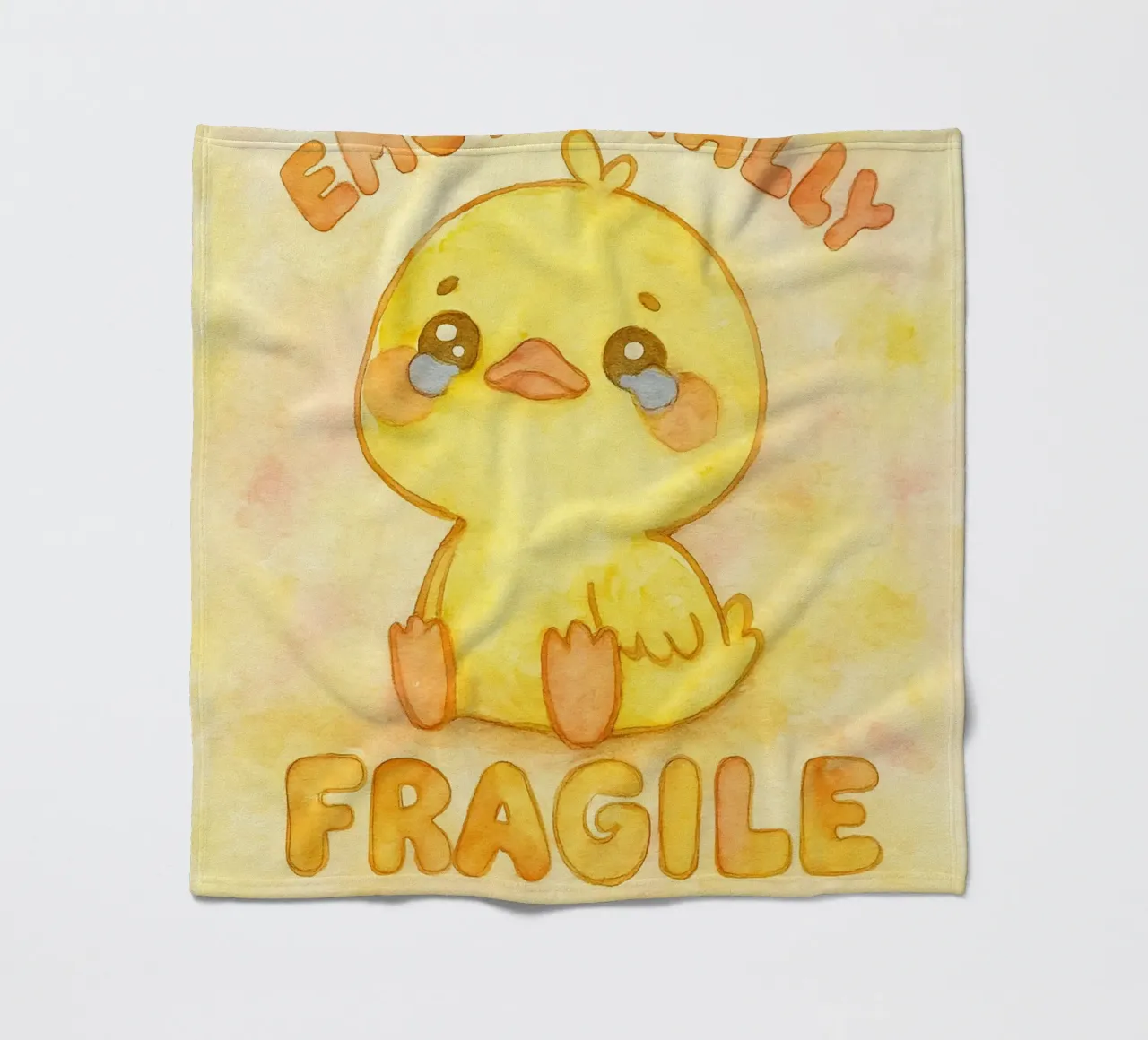 emotivamente fragile maneggiare con cura divertente anatra triste coperta in pile da cepeducks