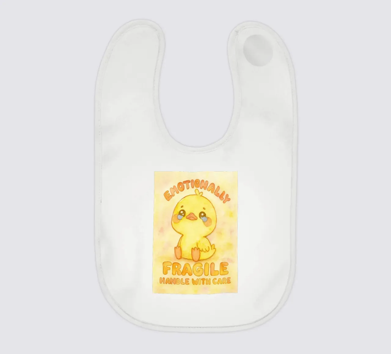 emotivamente fragile maneggiare con cura divertente anatra triste bavaglino da cepeducks