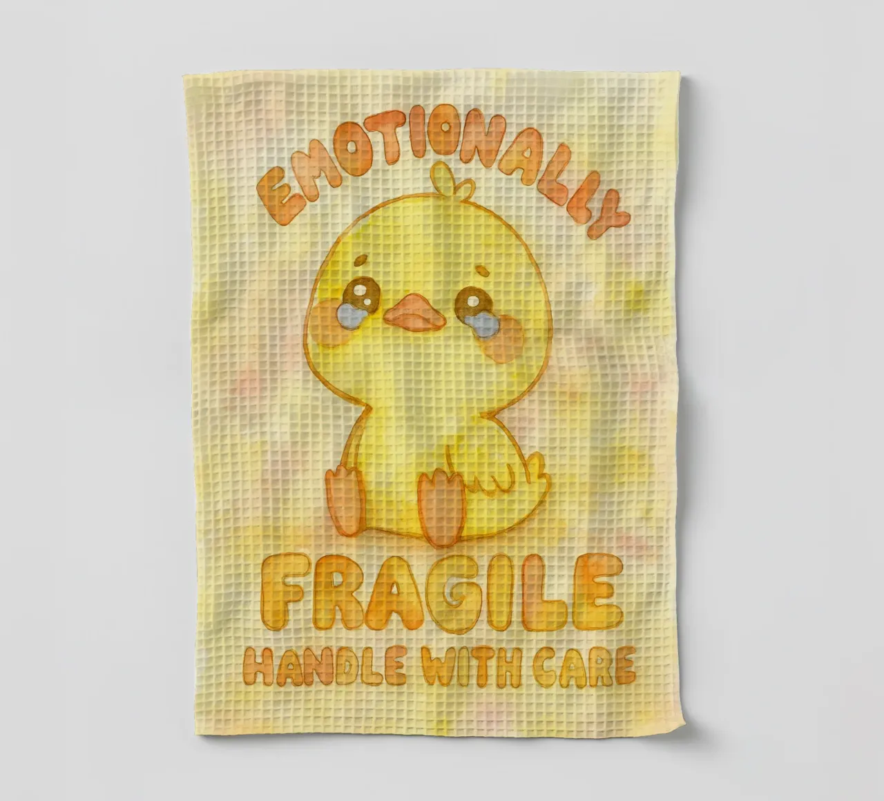 émotionnellement fragile à manipuler avec précaution drôle triste canard torchon de cepeducks