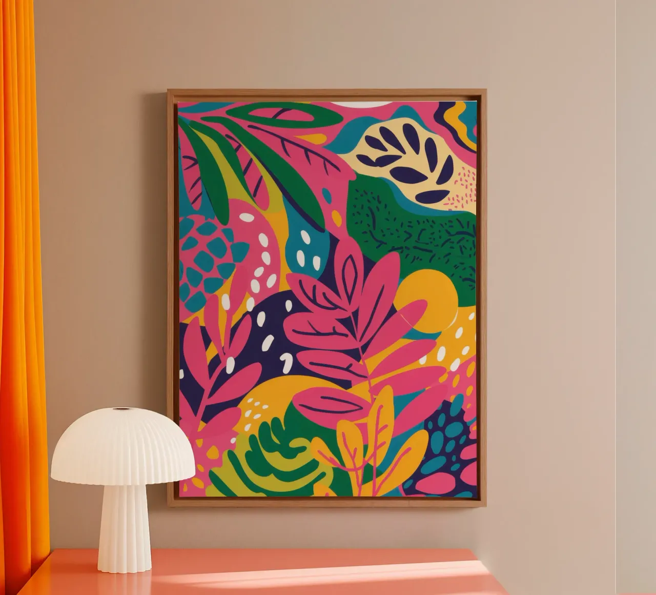 Sogno di febbre tropicale tela con Cornice a cassetta da Wish Studio