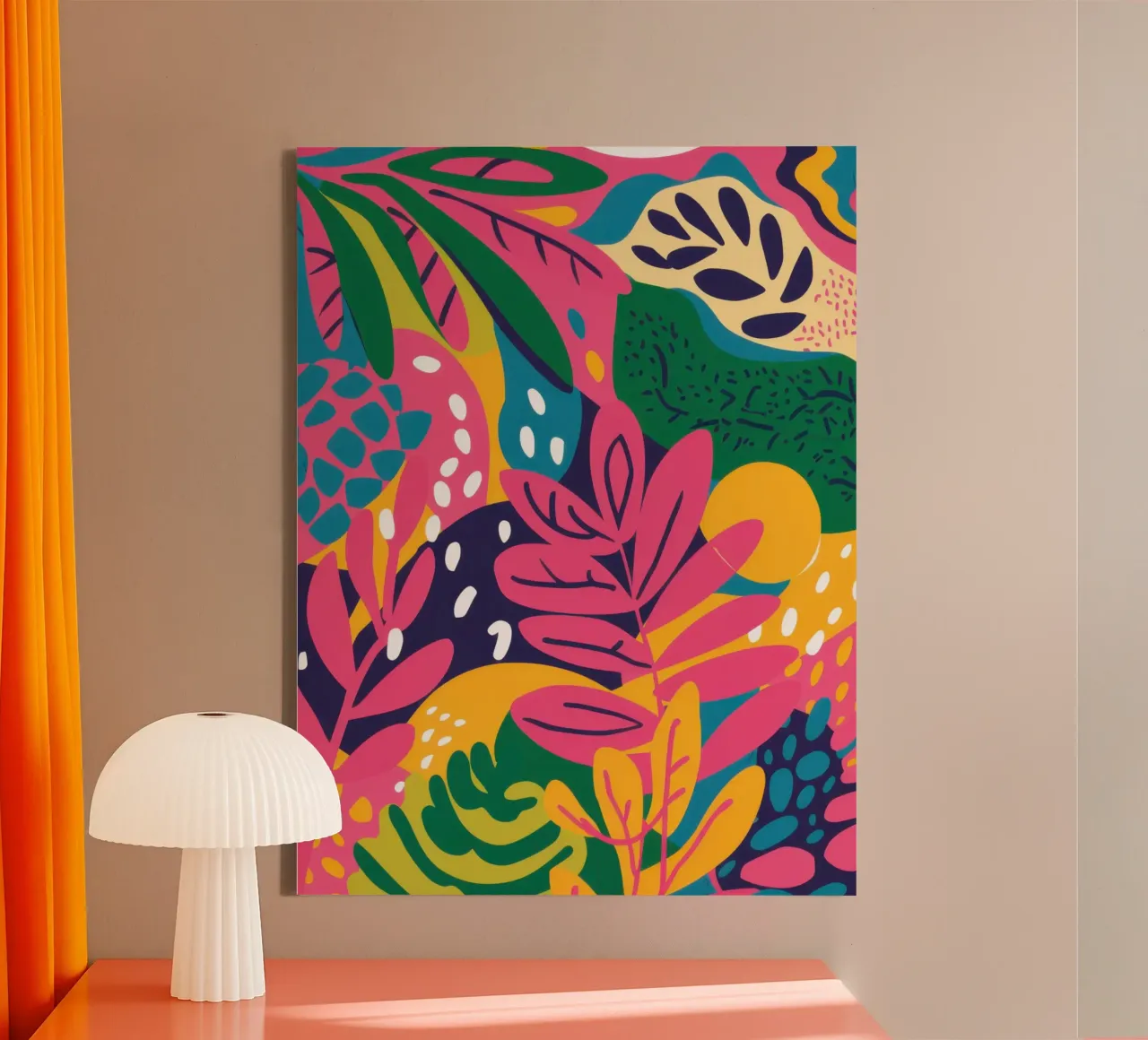 Sogno di febbre tropicale tela con Cornice a cassetta da Wish Studio