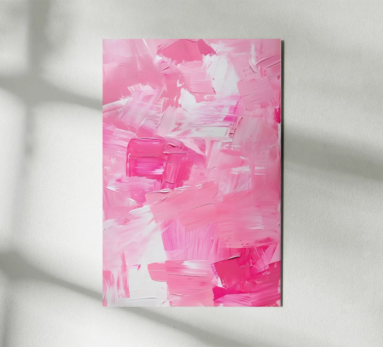 Pinselstriche rosa e rosa alluminio dibond da Yaso Design & Art