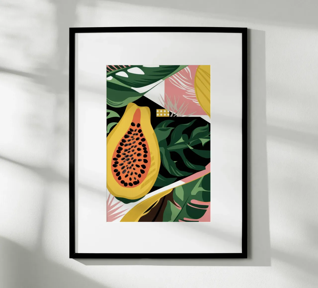 Rapsodia di papaya esotica poster da Wish Studio