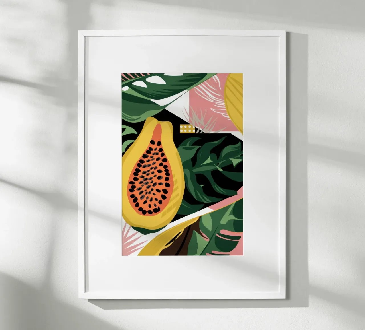 Rapsodia di papaya esotica poster da Wish Studio