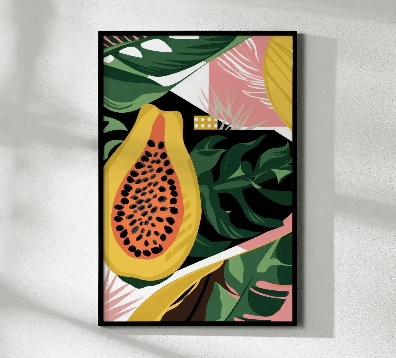 Rapsodia di papaya esotica poster da Wish Studio