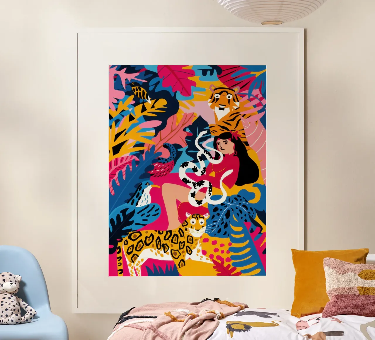 Regno della giungla delle tigri poster da Wish Studio