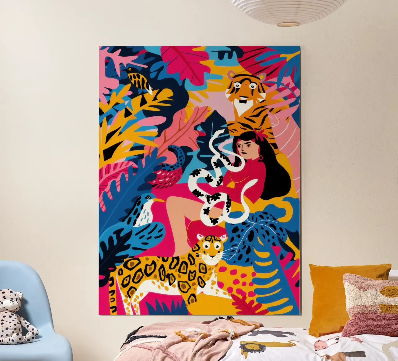 Regno della giungla delle tigri poster da Wish Studio