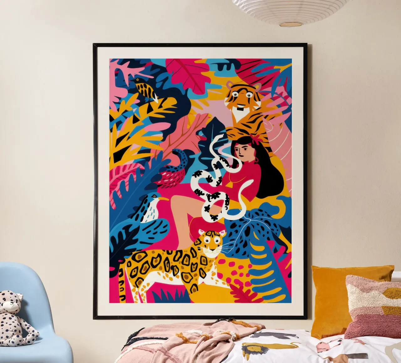 Regno della giungla delle tigri poster da Wish Studio