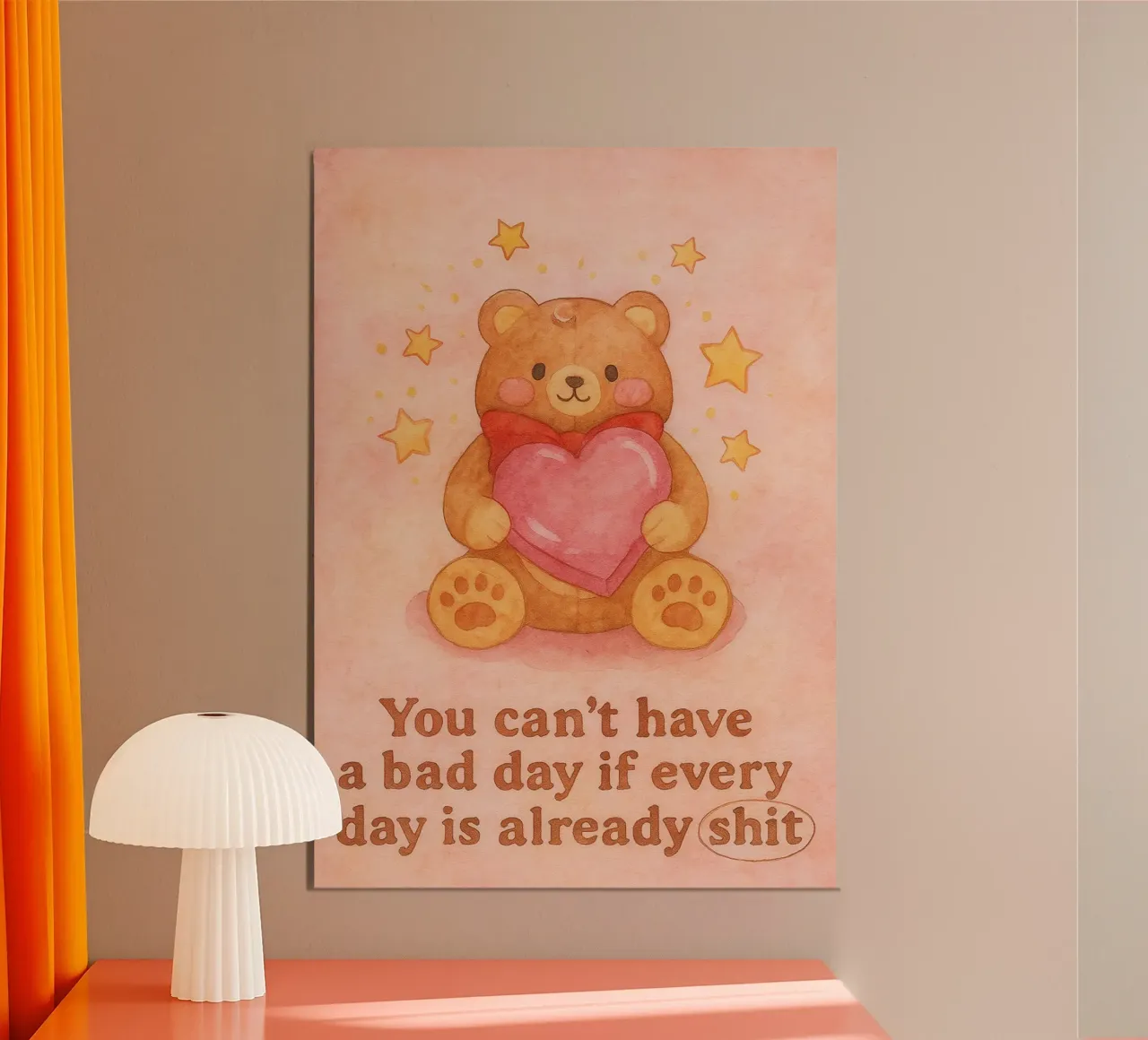 citazioni divertenti sulla bambola orso poster da cepeducks