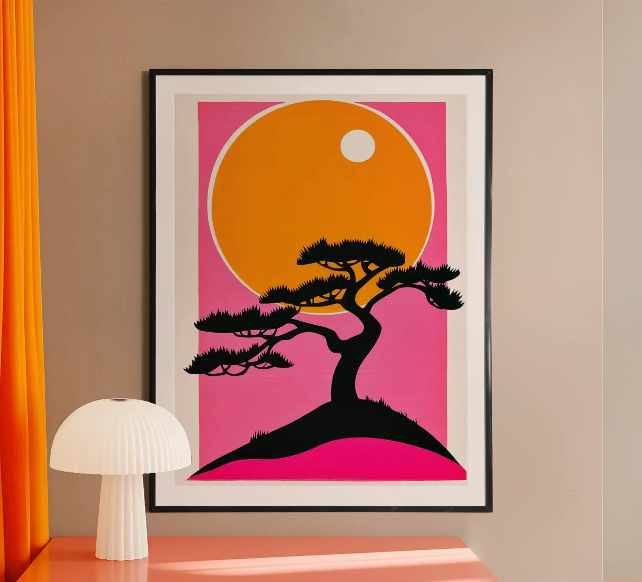 Silhouette Tree Sunset poster da Leon Franke