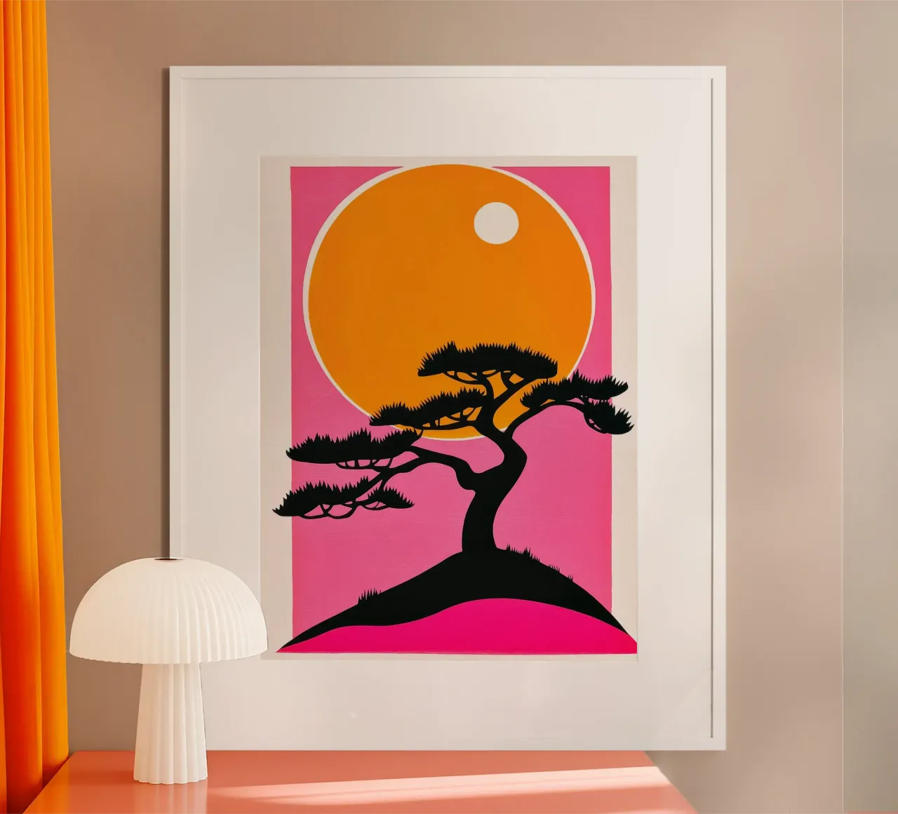 Silhouette Tree Sunset poster da Leon Franke