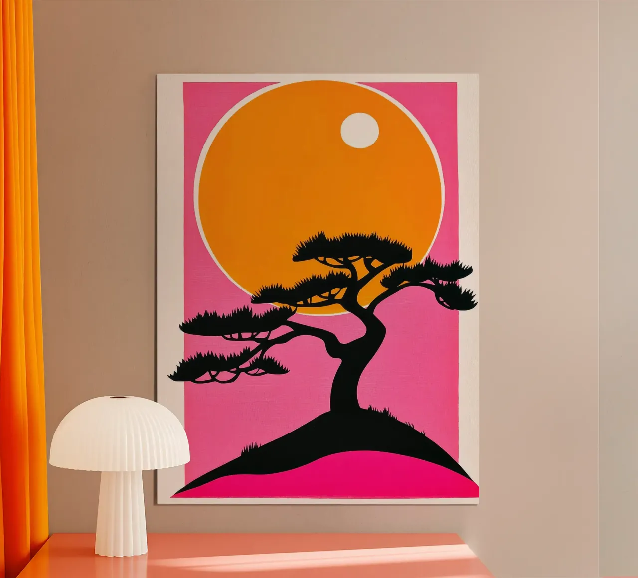 Silhouette Tree Sunset poster da Leon Franke