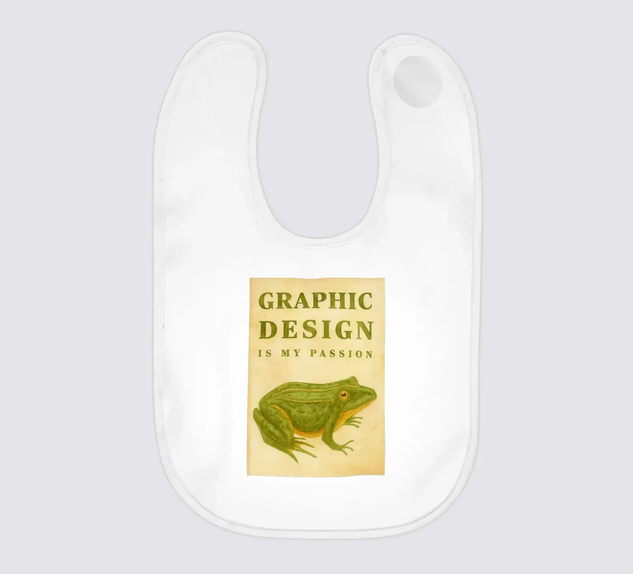 il design grafico è la mia passione bavaglino da cepeducks