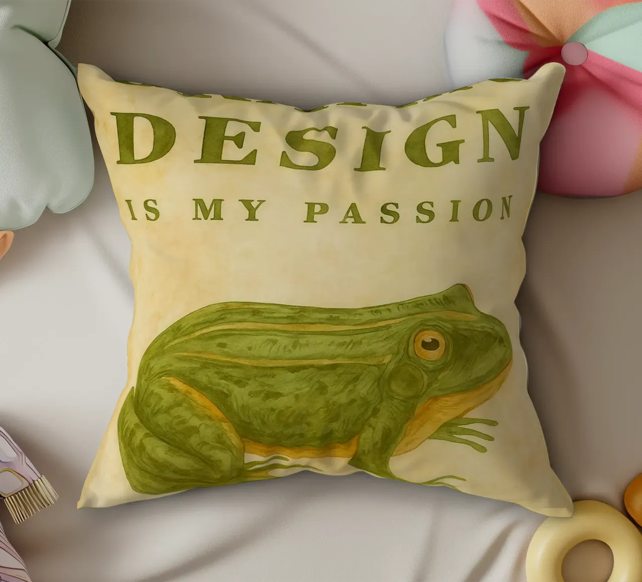il design grafico è la mia passione cuscino da cepeducks