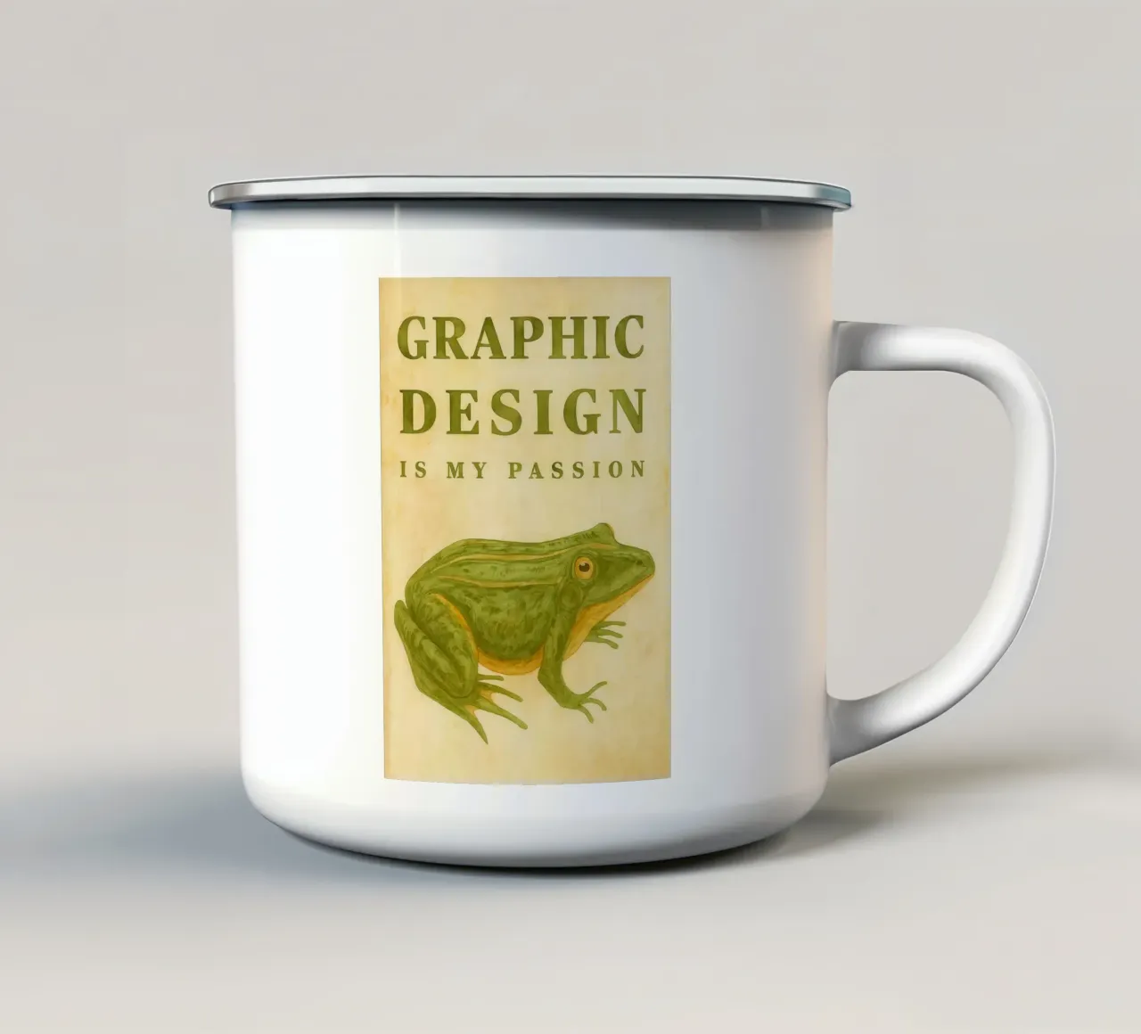 il design grafico è la mia passione tazza in smalto da cepeducks