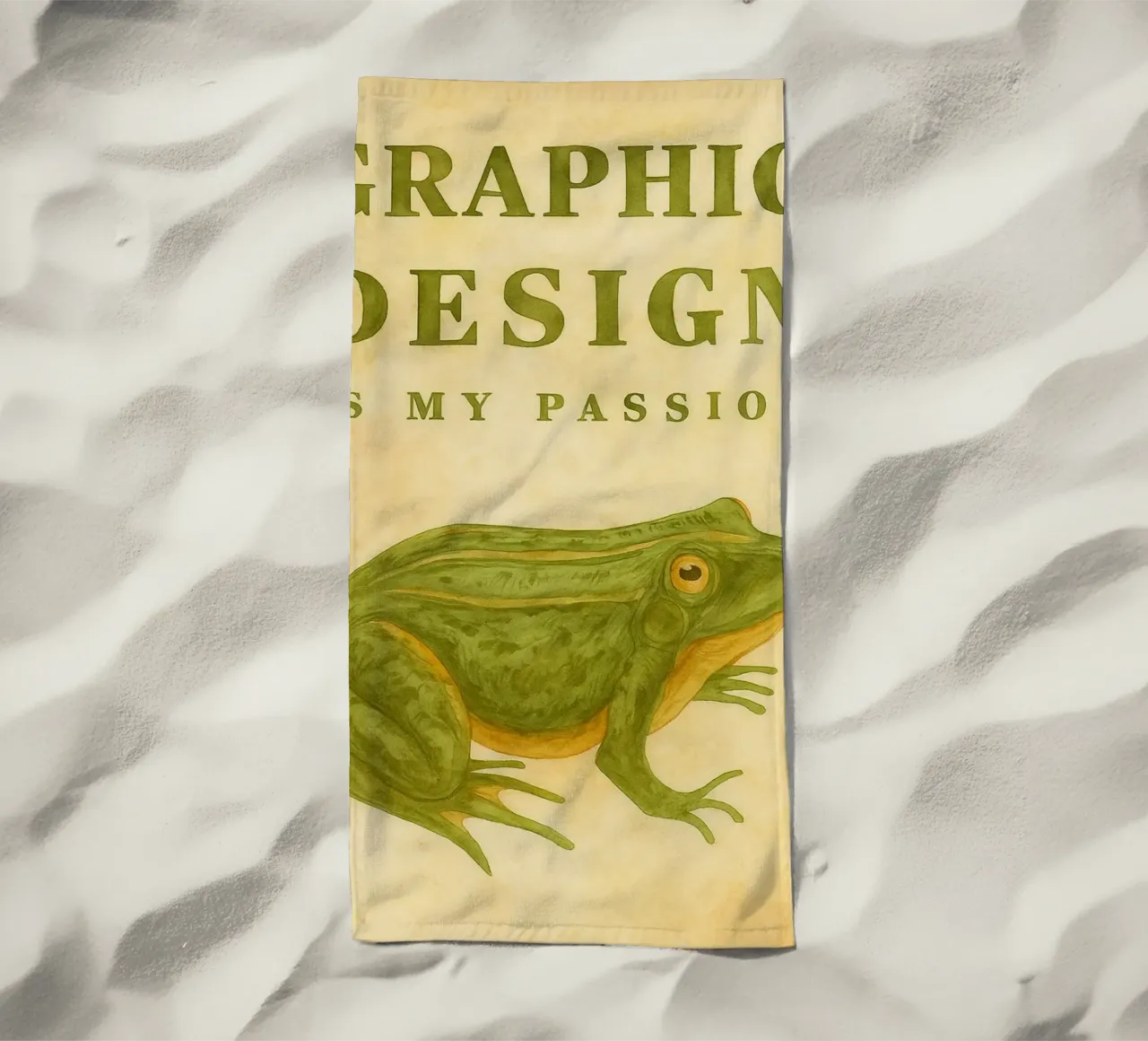 il design grafico è la mia passione telo mare da cepeducks