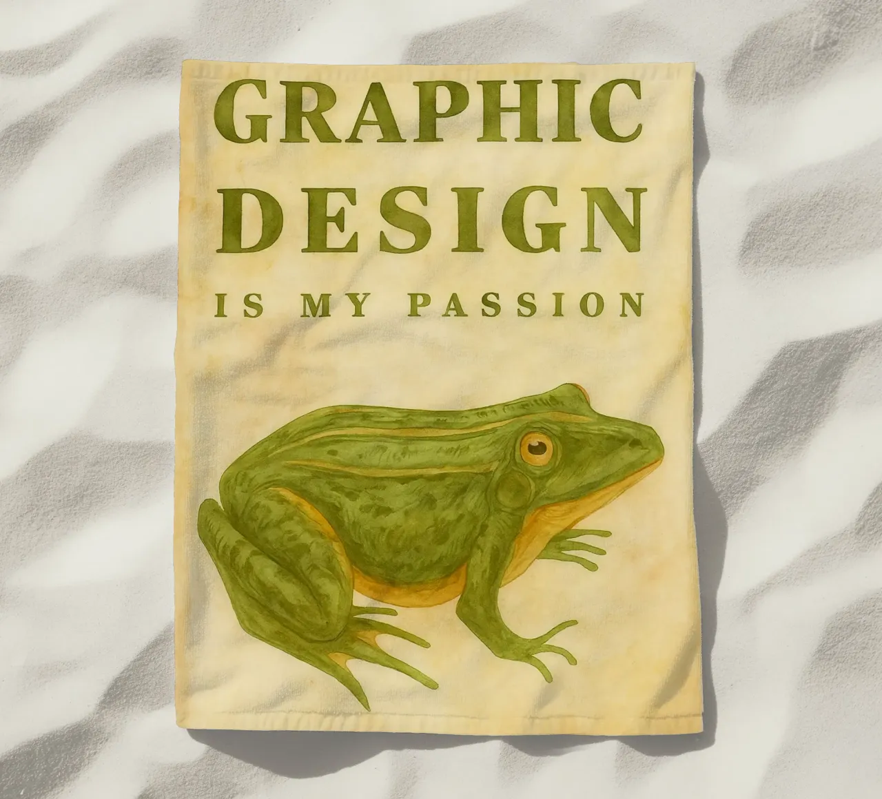 il design grafico è la mia passione telo mare da cepeducks