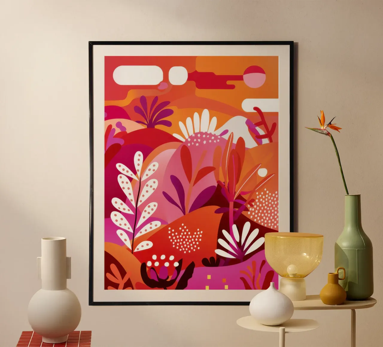Flora delle montagne caramellate poster da Wish Studio