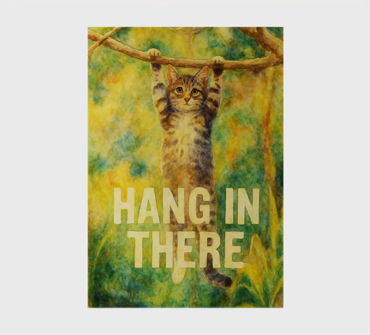 hang in there funny cat notebook by cepeducks