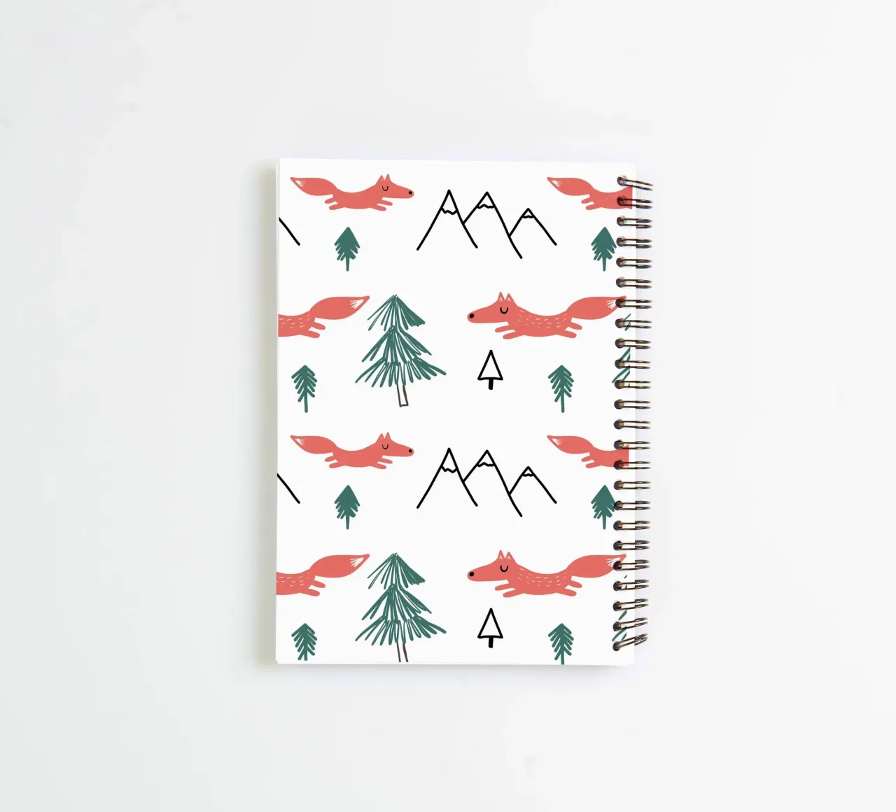 Fuchs und Berge spiral notebook by BAINAI