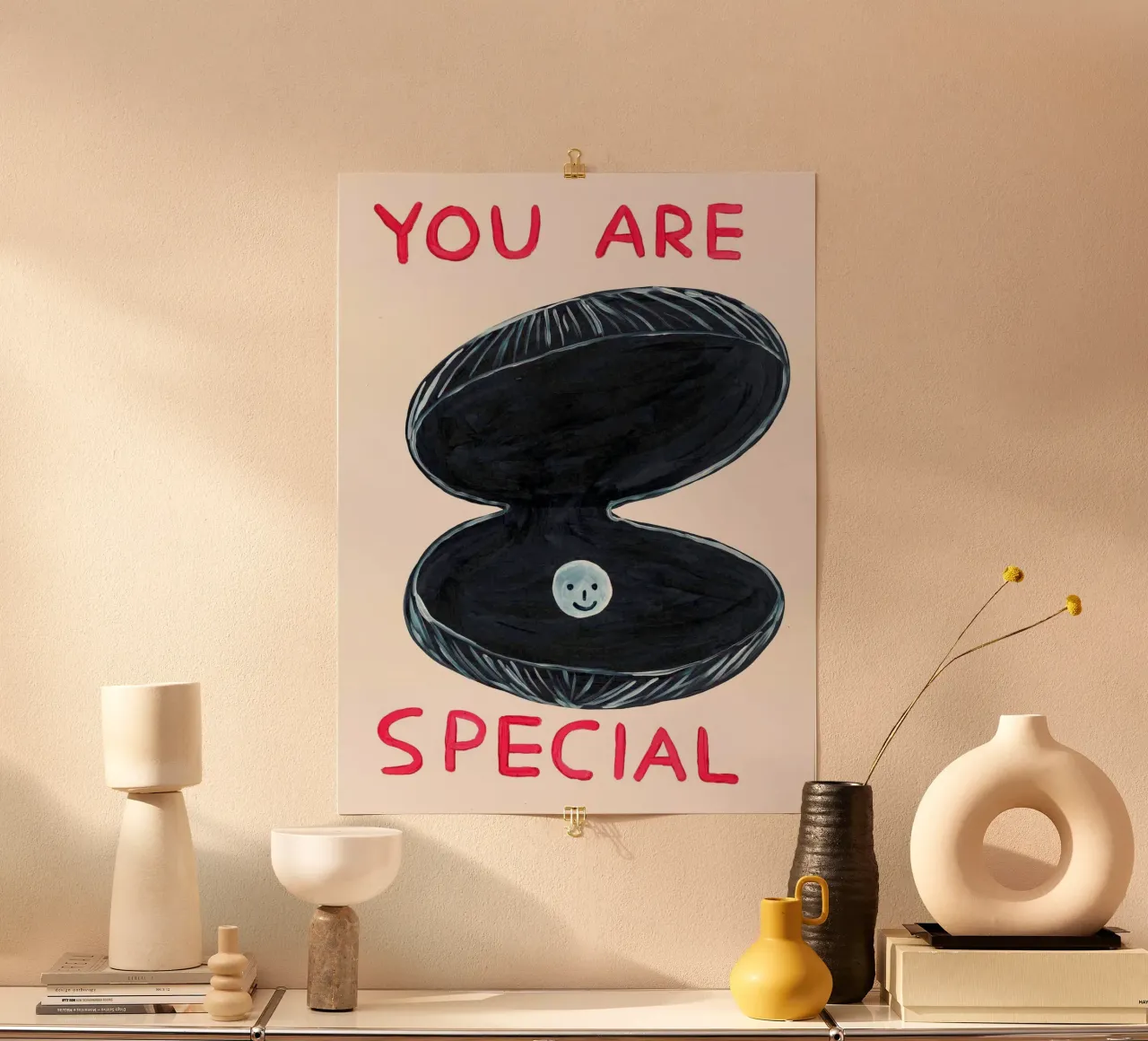 Tu sei speciale poster con telaio in alluminio da ushop god