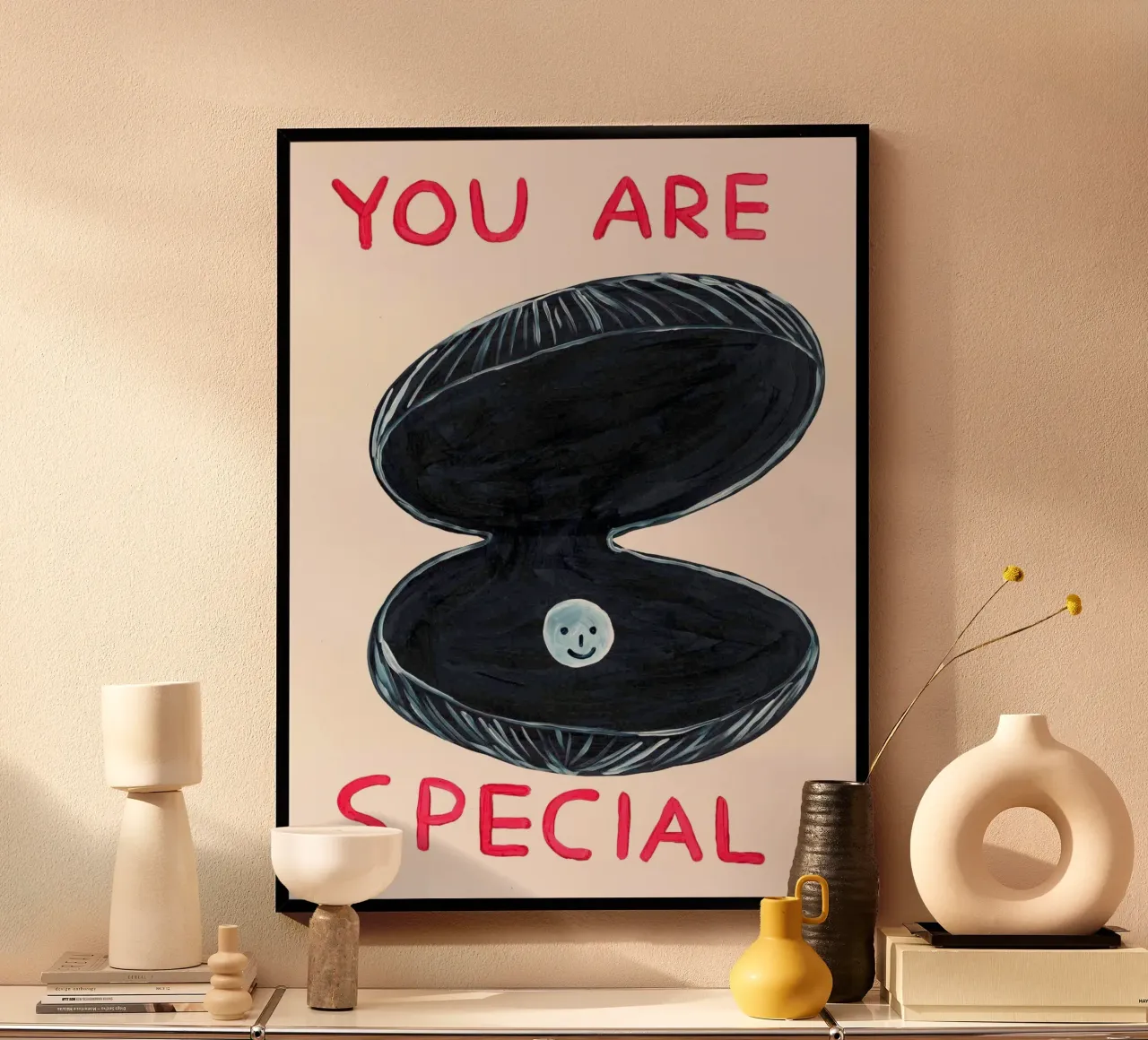 Tu sei speciale poster con telaio in alluminio da ushop god