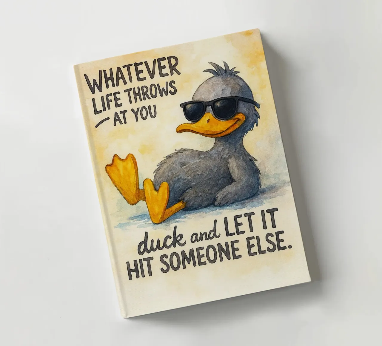 duck and let it hit someone else notebook by cepeducks