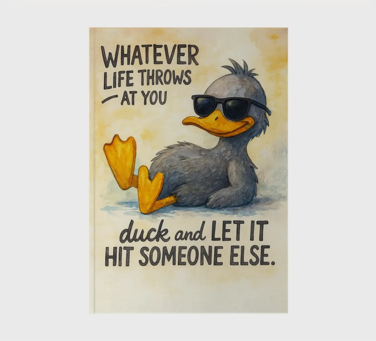 duck and let it hit someone else notebook by cepeducks