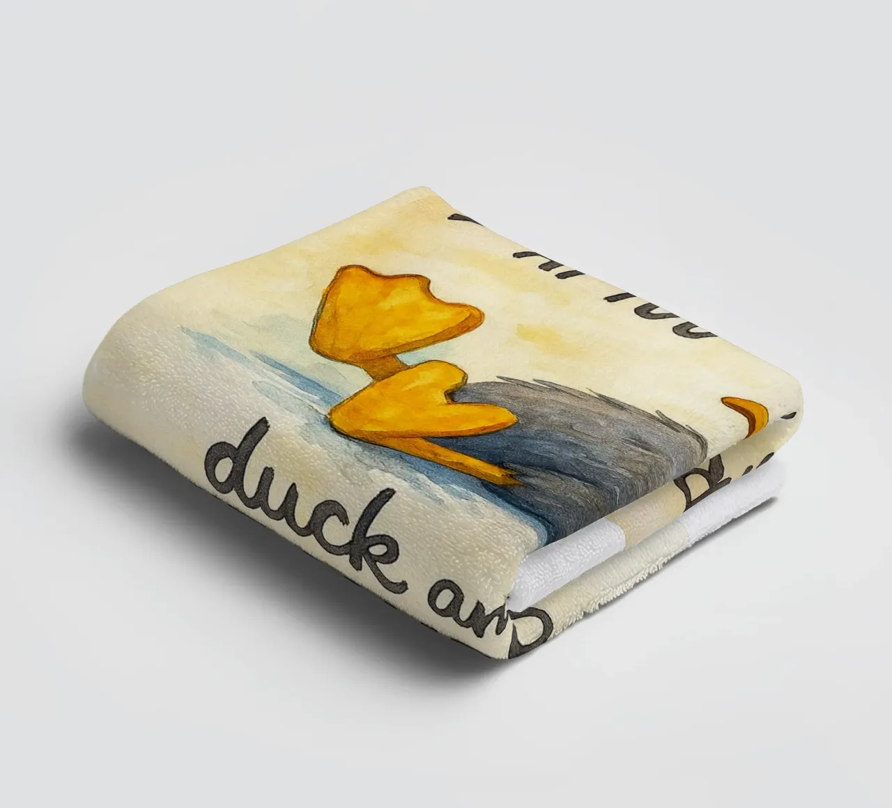 esquiver et laisser la balle frapper quelqu'un d'autre serviette de bain de cepeducks