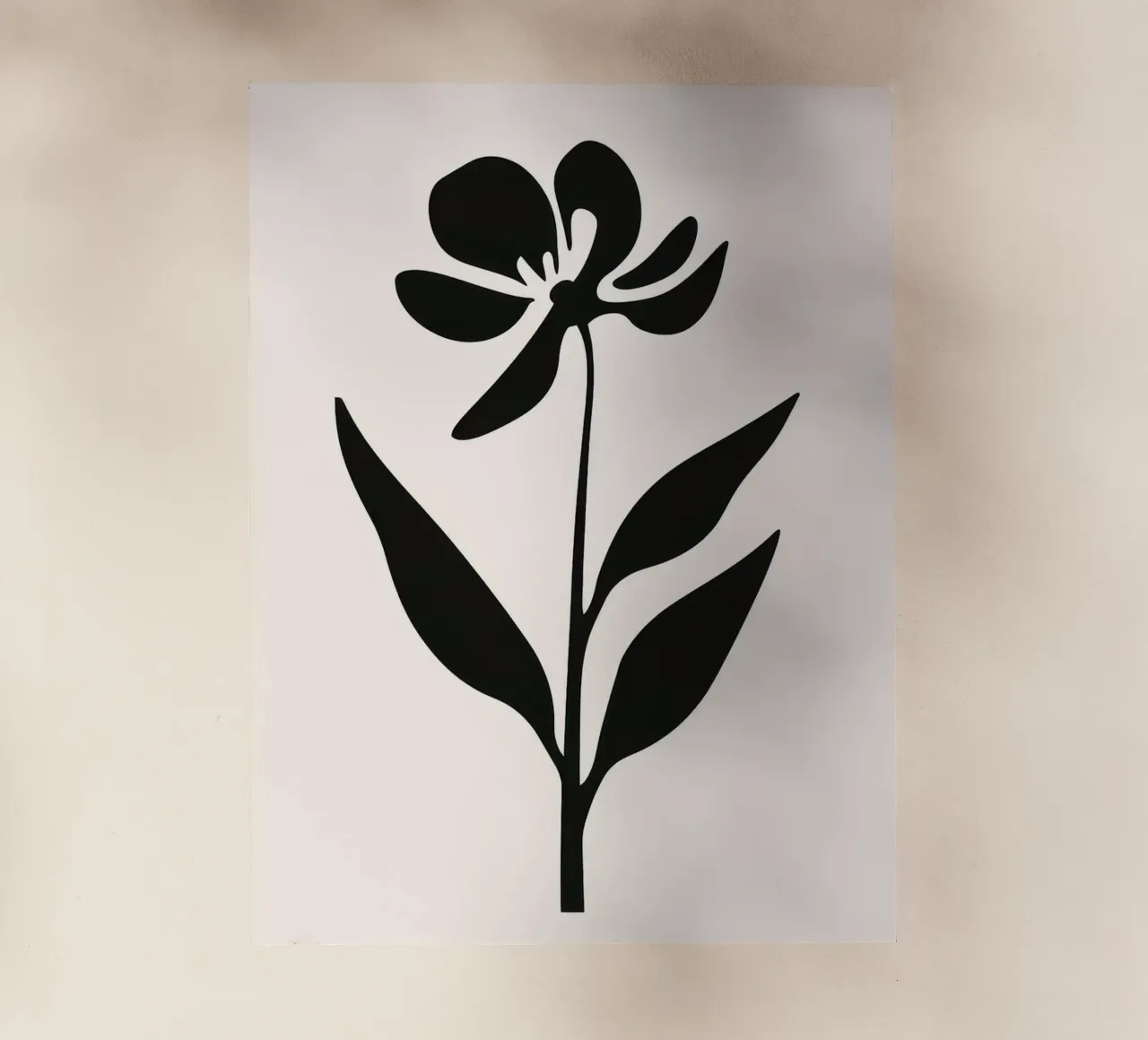 Silhouette di fiori in bianco e nero pellicola backlit da Anna Müller