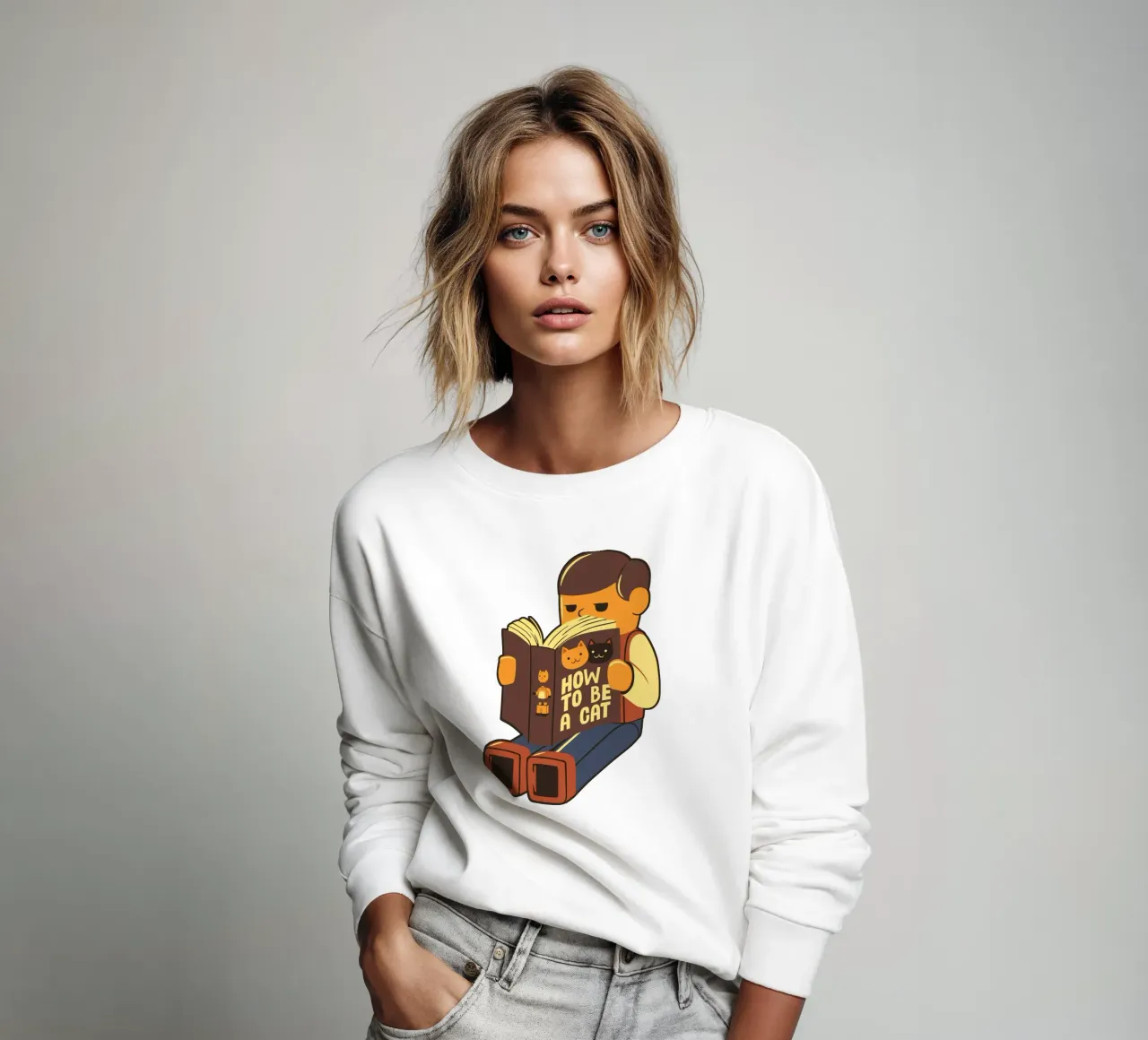 How to be a cat Sweatshirt von Tobe Fonseca