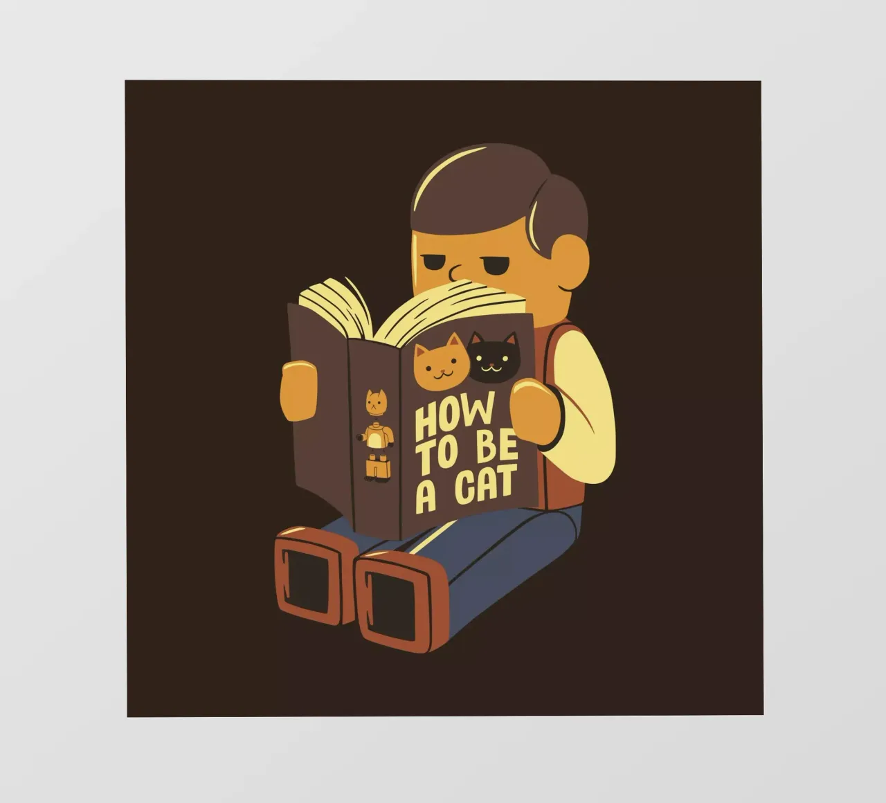 How to be a cat Backlit Folie von Tobe Fonseca