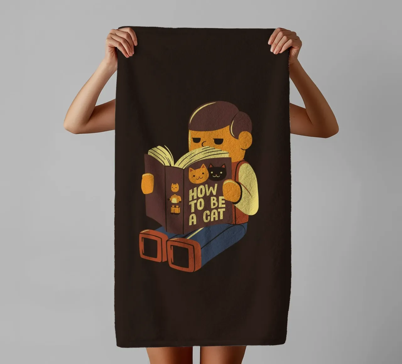 How to be a cat asciugamano da bagno da Tobe Fonseca