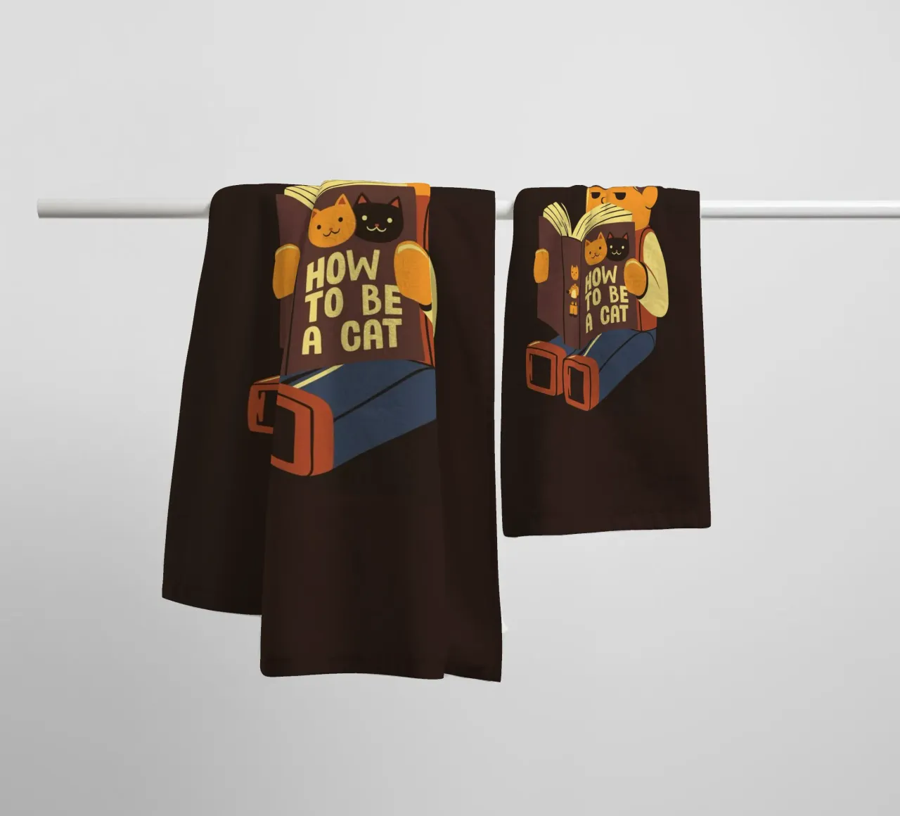 How to be a cat asciugamano da bagno da Tobe Fonseca