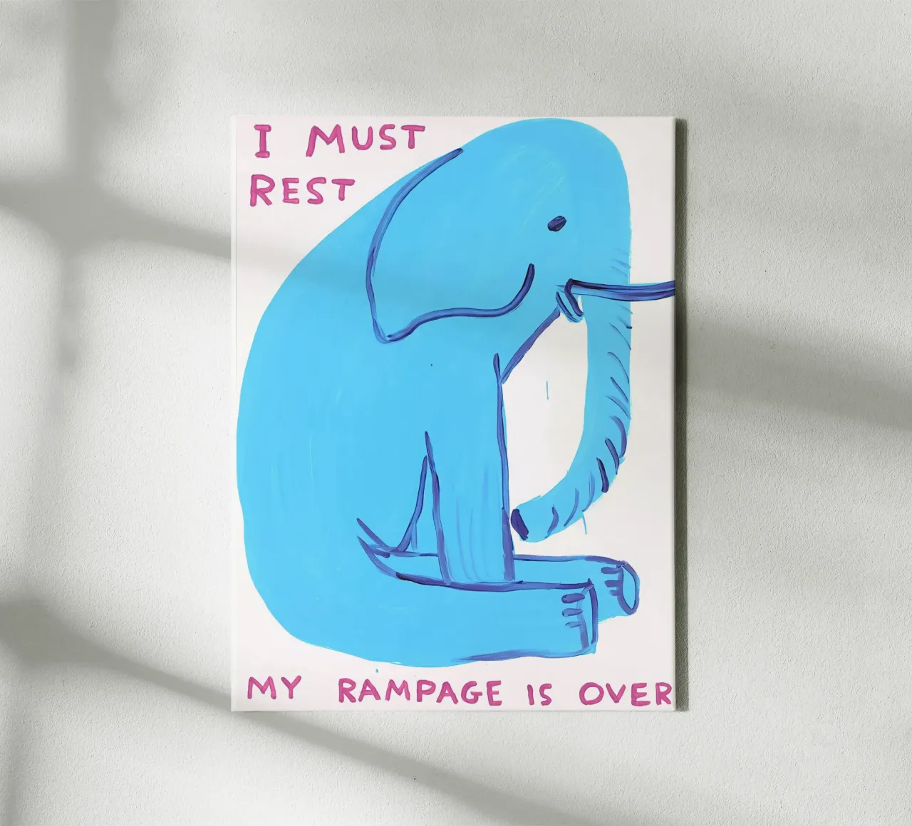 My Rampage is Over canvas with Floater frame by ushop god