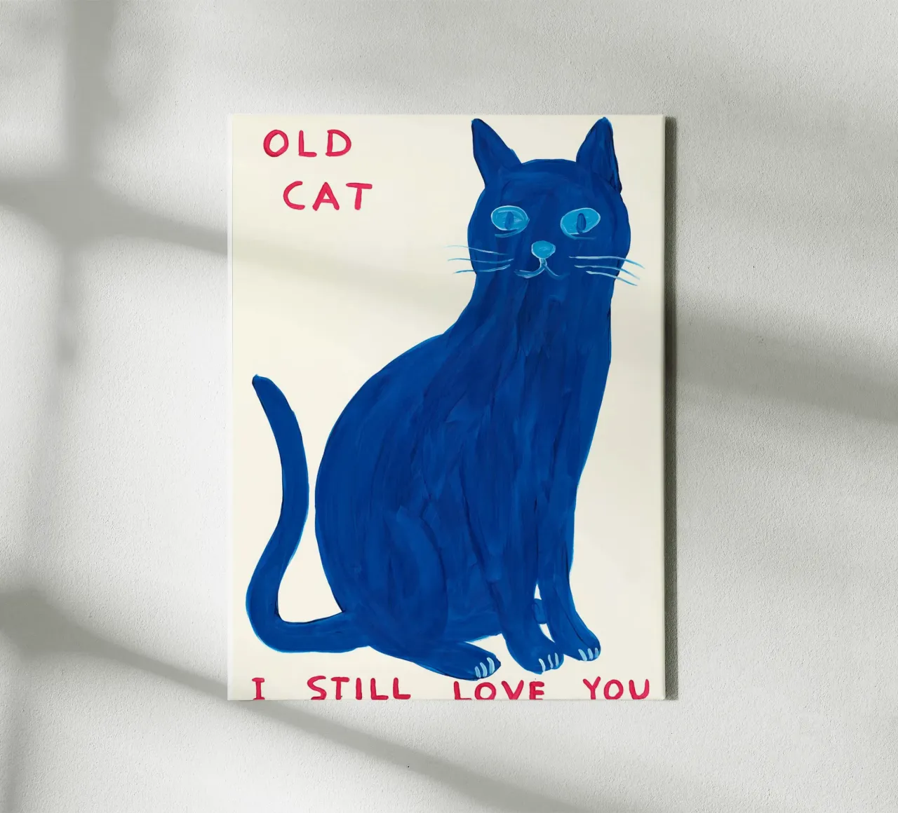 Vecchio gatto tela con Cornice a cassetta da ushop god