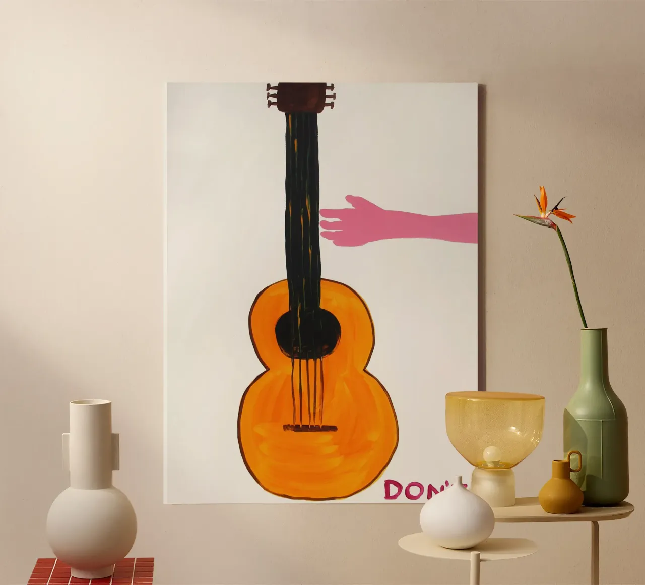 David Shrigley Dont canvas with Floater frame by ushop god