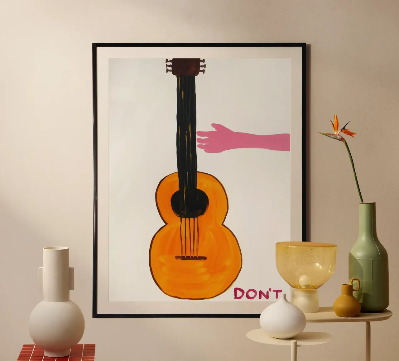 David Shrigley Non poster con telaio in alluminio da ushop god