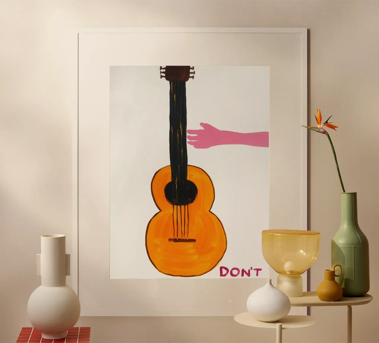 David Shrigley Non poster con telaio in alluminio da ushop god