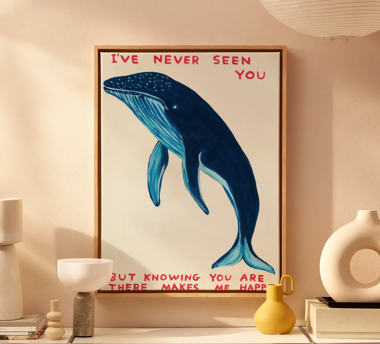 Ik heb je nooit gezien canvas met Baklijst van ushop god