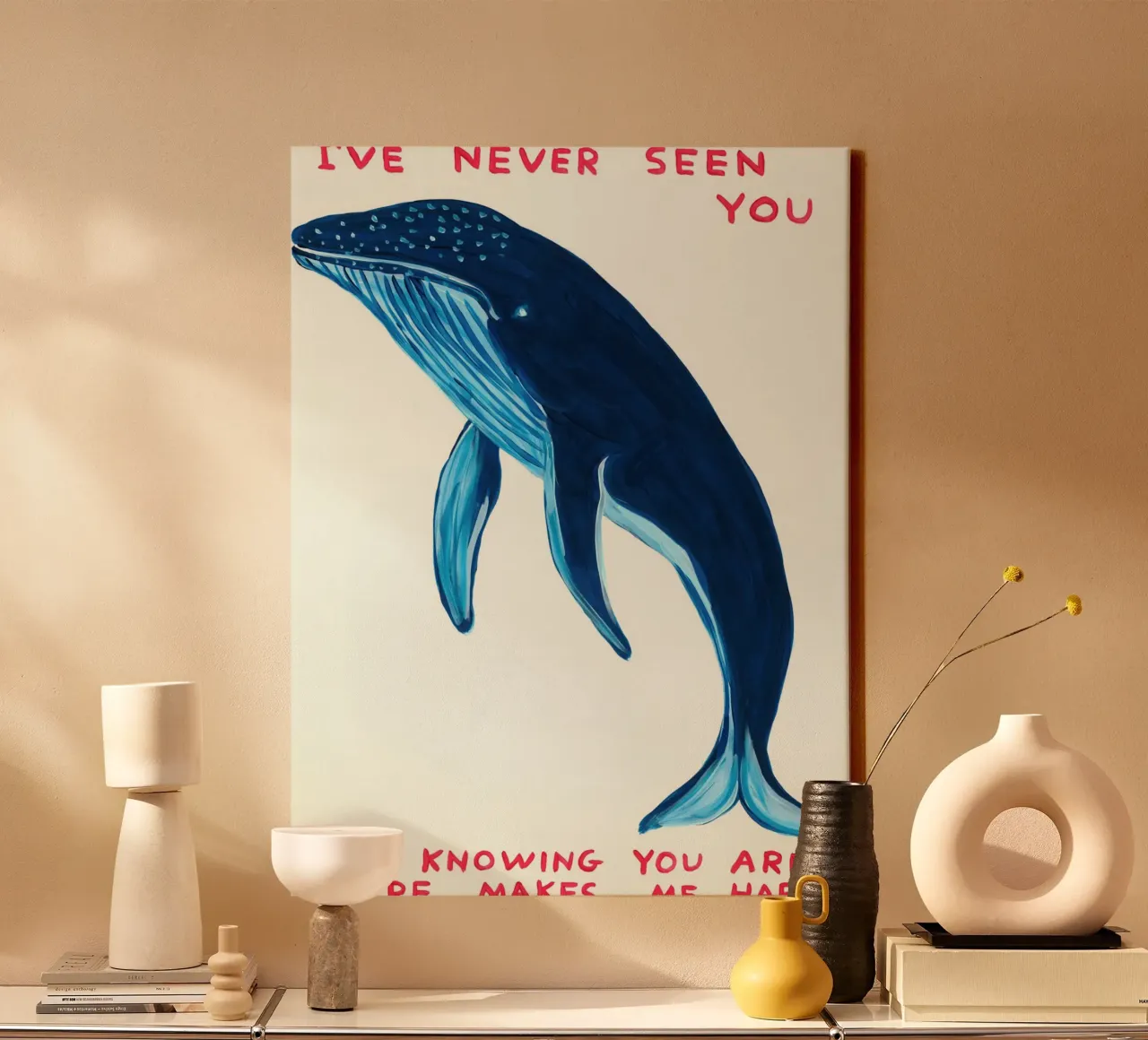 Ik heb je nooit gezien canvas met Baklijst van ushop god