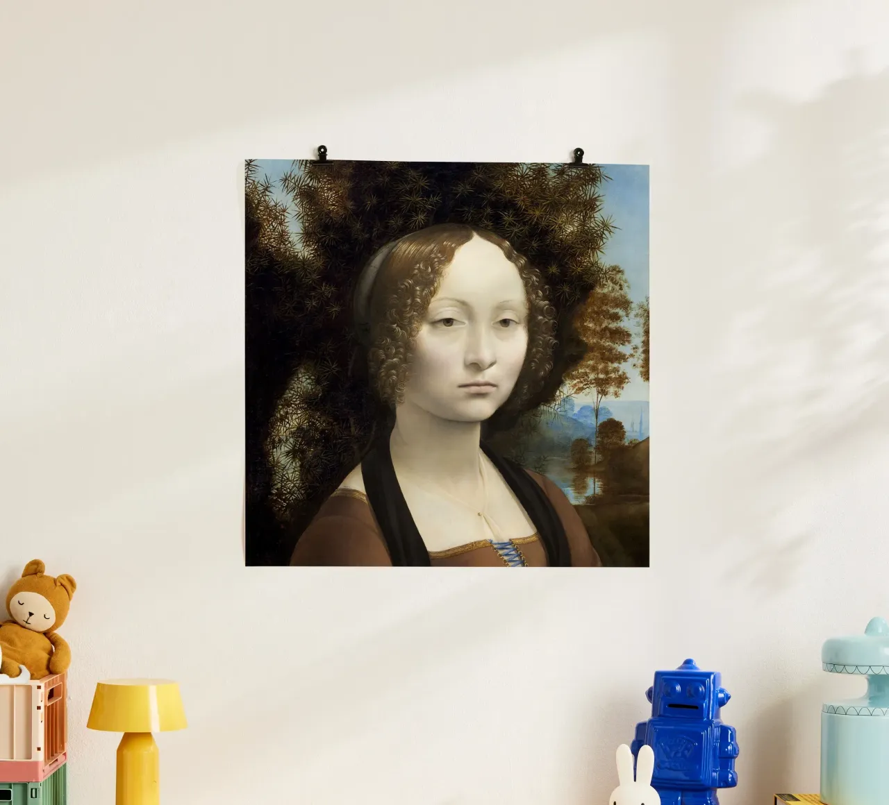 Ginevra de' Benci by Leonardo da Vinci poster da James McIntosh