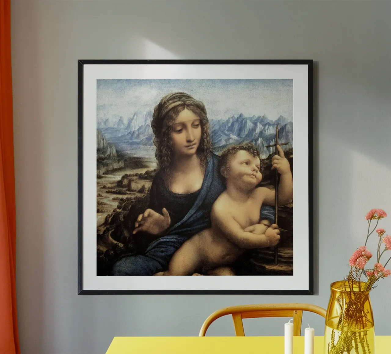 Madonna del Tritacarne di Leonardo da Vinci poster da James McIntosh