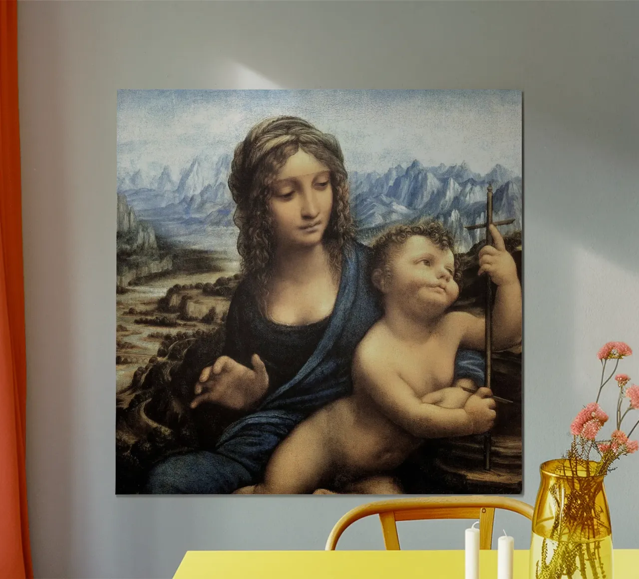 Madonna del Tritacarne di Leonardo da Vinci poster da James McIntosh