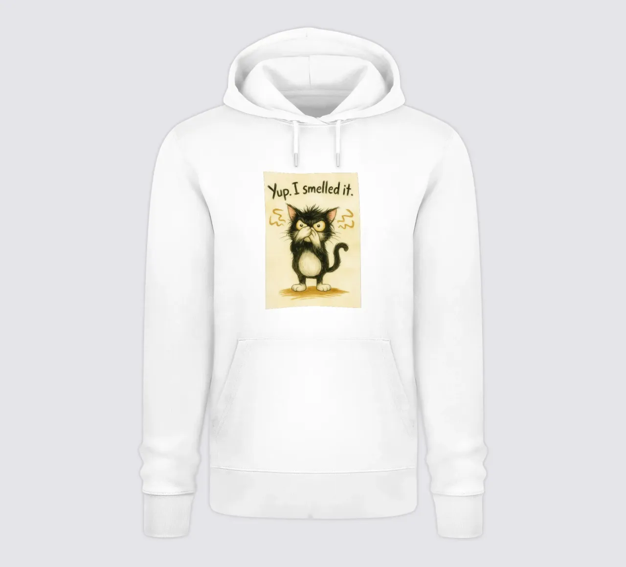 Ho sentito un odore strano di gatto felpa con cappuccio da cepeducks