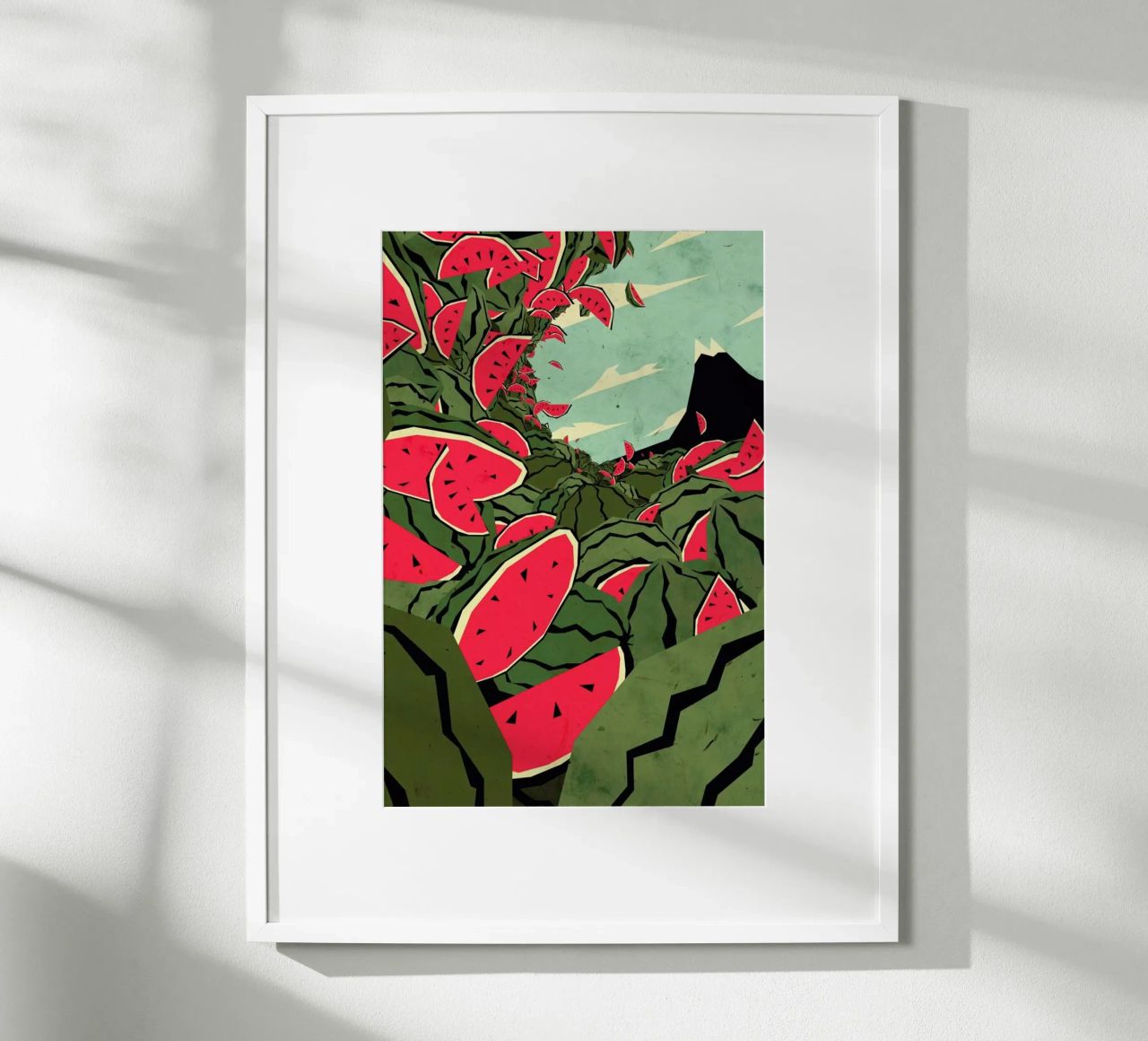 Watermelon surf dream poster by Yetiland