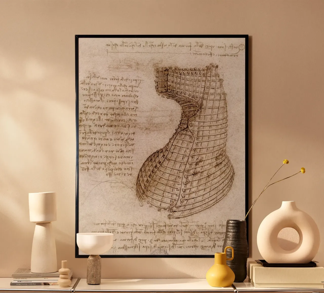 Schema di calco per la parte della testa di un cavallo poster con telaio in legno da James McIntosh