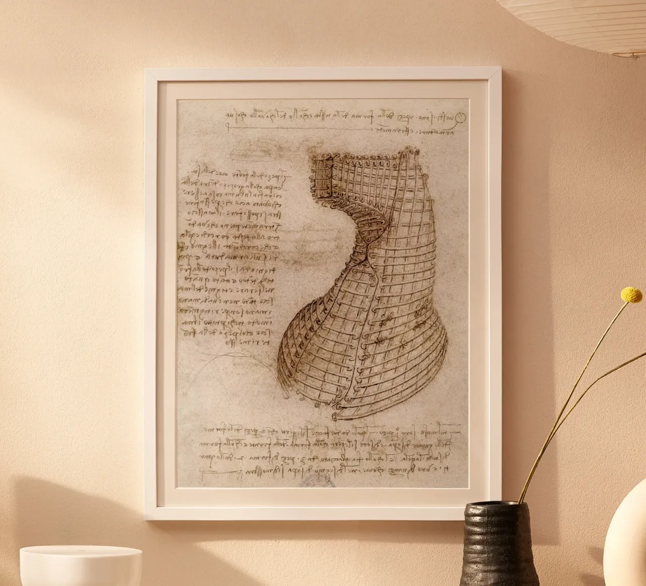 Schema di calco per la parte della testa di un cavallo poster con telaio in legno da James McIntosh