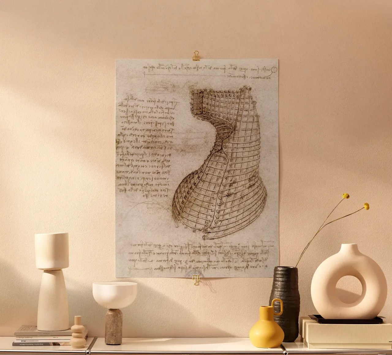 Schema di calco per la parte della testa di un cavallo poster con telaio in legno da James McIntosh